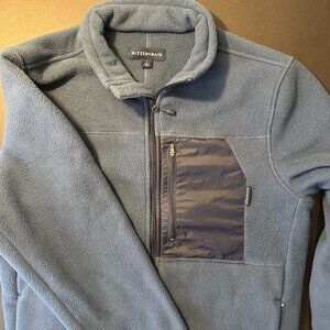 NEW‎ Mizzen + Main Alpine Fleece Jacket Full Zip Wicking Navy Blue-Men's Medium